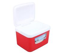 Generic 5L Portable Ice Box with Handle Efficient Insulation Ideal for Picnics and Outdoor Activities (Red)