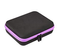 Generic 5ml Essential Oil Case, Strong Zipper Storage Organizer, Anti-Friction Effect, for Travel/Home Storage (Purple)
