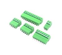 Generic 5Pair 15EDG KF2EDG 3.5mm 3.81mm 3.96mm 5.08mm PCB Screw Terminal Block 2-14Pin Male Plug Female Socket Pin Header Wire Connector(Straight needle,3.5MM_10P)