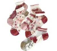 Generic 5pairs Crystal Silk Socks Summer Ultra-thin Socks Cute Short Socks Transparent Japanese Socks for Foot Socks Flats Loafers Sneakers