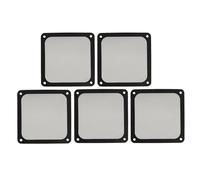 Generic 5PCs 120mm Fan Dust Filter Heat Discharge Soft -magnetic Nylon Frame Computer PC Fan Dust Net Filter for PC -fall Network supply Loop (Black)