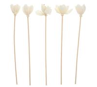 Generic 5pcs Aroma Diffuser Rattans Flower Shape with Rose Design, Synthetic Material Diffuser Refills for Living Room and Kitchen, Natural and Relaxing Fragrances Home Fragrance Sticks