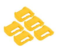 Generic 5Pcs Battery Holder Case, Sturdy Fixing Bracket for 18V 20V 54V Lithium Batteries, Ideal for On-the-Job Storage, ABS Plastic (Yellow)