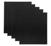 Generic 5pcs Black Anodized Aluminum Plates 200x250x0.5mm Blank Sheets for Engraving Metal Signs Name Plates Office Door Tags DIY Crafting