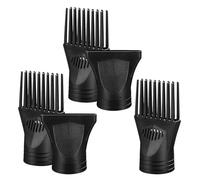 Generic 5pcs Blow Dryer Nozzle Attachments with Straightening Comb Tool Set, Flat and Long Hair Dryer Accessories for Salon Styling and Hair Sectioning, Compatible with 4-4.6cm Diameter