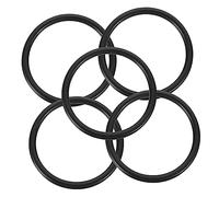 Generic 5pcs Buddhist Singing Bowl Rubber Rings Sound Bowl Cushions for Meditation Sturdy Black Gaskets for Enhanced Sound Performance