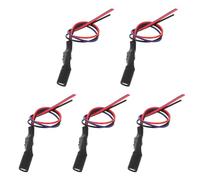 Generic 5pcs Capacitor Camera Cable with Auto Relay and Reverse Signal Filter for Car Modification Heat Resistant Rectifier for Stable Backup Camera Power and Noise Reduction