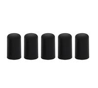 Generic 5Pcs Cello Endpin Protector, Black Rubber Tip Protector for Musical Instruments, with Smooth Surface and Lightweight Design