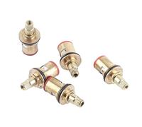 Generic 5PCS Copper Faucet Valve, High Hardness Rustproof Faucet Stem Cartridge Replacement, Shower Valve Replacement for Kitchen Bathroom Garage