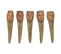 Generic 5pcs Delicate Halloween Fake Witch Finger Covers Party Cosplay Long Nail Finger Covers Easy to Wear Plastic Accessories with Long Serving Life