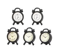 Generic 5PCS Dollhouse Alarm Clock 1:12 Scale Miniature Real Model for Kids Decorative Dollhouse Accessories