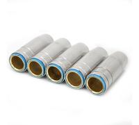 Generic 5pcs Electroplated Copper Gas Nozzle Conical MIG Gas Nozzle 15mm Fit for Binzel MB 25AK Welding Torch