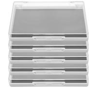 Generic 5pcs Empty Magnetic Eyeshadow Trays Makeup Palette Plastic Compact Lightweight Blusher Holder Travel Cosmetic Display Cases