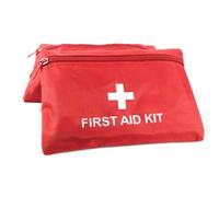 Generic 5pcs First Aid Bag Case Mini Empty 420d Oxford Fabric Red Tear-Resistant Easy Storage for Flights and Leisure