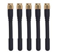 Generic 5PCS High Gain Dual Frequency Omnidirectional Signal Antenna for Wireless Meter Reading Systems Antenna SMA Male 3DBi Gain