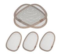 Generic 5pcs Lace Net Wig Cap for Sensitive Scalp Users, Hand Tied Elastic Mesh Dome Shape with Seamless Hairline Integration, Adapted to Head Contours, for Outdoor Activity and Dating