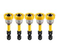 Generic 5Pcs Magnetic Drywall Screw Setter Bits 50mm PH2 for Plasterboard (Yellow)