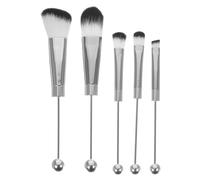 Generic 5pcs Makeup Eye Mirror Eye Shadow Eyeshadow Cosmetics Mascara Palette Essence Makeup Concealer Makeup Sponge Blush Women Stain Makeup Case Highlighter Brush Makeup Kit Silver Metal