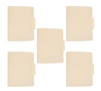 Generic 5pcs Manila File Folders - Office Filing Folder Supplies Letter Size Paper Document Organizer for School Business Classroom Desk Organization (Beige)