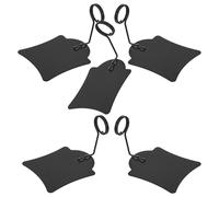 Generic 5pcs Metal Supermarket Price Tag Clips with 5cm Wire Advertising Label Holders for Bakery Food Sign Display, Black Price Tag Holders for Retail and Store Use