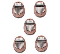 Generic 5pcs Mini Kalimba Thumb Piano Portable Wooden Finger Instrument for Beginners Compact Design for Home and Travel Boys and Girls and Music