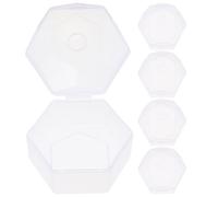 Generic 5pcs Pacifier Storage Case Dummy Holder Portable Not Easy to Break Plastic Packing Box for New Mom