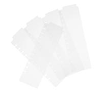 Generic 5pcs Plastic Binder Dividers Bookmark Dividers for Spiral Planners, 3-Ring Notebooks and Loose Leaf Binders, Page Separating, Organising Documents, Easy to Carry, Plastic,