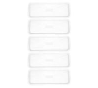 Generic 5pcs Rectangular Plant Saucer Drip Trays for Garden Use, White Pp Material Smooth Surface for Collecting Excess Water, Suitable for Outdoor Decorative Plant Pots