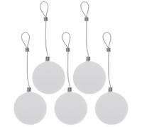 Generic 5pcs Retractable Anti Theft Cable Lock Wire Box for Mobile Phones and Digital Equipment, Easy to Use Steel and Abs Cord Winder, for Shops and Mobile Phone Shops Security