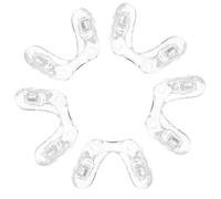 Generic 5Pcs ’S Glasses Nose Pads Soft Silicone Spectacle Nose Bridge Cushions Double-Hole Screw Mount for Eyeglass Frame Replacement