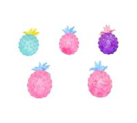 Generic 5PCS Stress Balls, Realistics Cute Fruit Squeeze Toy for Stress Relief Party Travel Home
