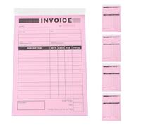 Generic 5pcs Two-Part Repair Invoice Book with Built-in Writing Board for Professionals, and Legible Duplicates, Versatile Paper Receipt and Order Book Suitable for Boutiques