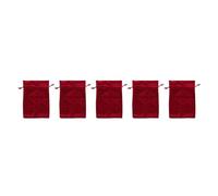 Generic 5PCS Velvet Dice Storage Bag Stylish Gift Pouch for Jewelry Crystals and Rune Sets in Luxurious Velvet (Red)