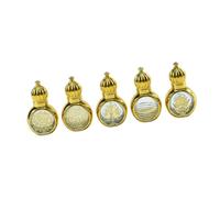 Generic 5piece Set of Roller Bottles with Tightfitting Lids And Glass. for Storing And for Everyday Use, 5Pcs 6.1x3.6cm