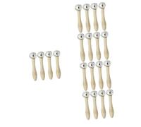 Generic 5sets Hand Bell Toys Wooden Handle Dance Hand Bells Music Toys Music Instrument Long Serving Life Comfortable Grip 4pcs*5