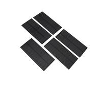 Generic 5W Single Piece Monocrystalline Silicon Solar Panel, Compact and Lightweight Solar Charging Panel for Charging Electronics, 5pcs Ideal for Camping and Hiking