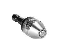 Generic 6.5mm Hex Shank Electric Drill Chuck Adapter Strong Clamping for Crafts Aluminum Alloy Carbon Steel Black 1pc (H01334)