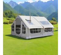 Generic 6-8 Person Inflatable Tent with Pump, 4 Season Luxury Outdoor Family Tent, Waterproof & UV-Resistant, Easy Setup