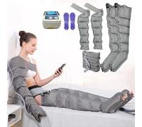 Generic 6-Cavity Leg Massager, Professional Lymphatic Drainage Machine for Legs Feet Arms, Pain Relief Improved Circulation, Adjustable 1-30 Min Timer, 360° Massage