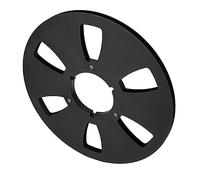 Generic 6 Hole Aluminum Alloy 10 Inch Empty Tape Reel for Improving Sound Quality, Universal Sound Tape Takeup Reel for Roar REVOE, Ideal Replacement Part for to Players (Black)