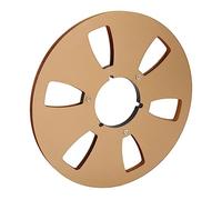 Generic 6 Hole Aluminum Alloy 10 Inch Empty Tape Reel for Improving Sound Quality, Universal Sound Tape Takeup Reel for Roar REVOE, Ideal Replacement Part for to Players (Gold)