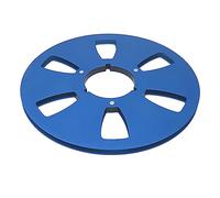 Generic 6 Hole Aluminum Alloy 10 Inch Empty Tape Reel for Improving Sound Quality, Universal Sound Tape Takeup Reel for Roar REVOE, Ideal Replacement Part for to Players (Blue)