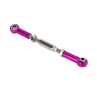 Generic 6 Pcs Adjustable Aluminum Servo Links Tie Rod Set for RC Car Accessories, Durable and Precision Parts for, HSP Models, 81mm Length (Purple)
