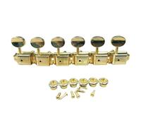 Generic 6 Pcs Electric Guitar Tuning Pegs, Semi-Closed Straight Professional Tuner with Sockets, Screws, Knobs, Accessories
