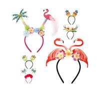 Generic 6 pcs Hawaiian Headbands Cute Beach Party Decorative Headbands for Women Lightweight and Comfortable Hair Accessories for Luau and Celebrations