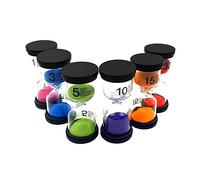 Generic 6 Pcs Sand Timer Set Durable ABS and Glass Material for Classroom Game Time Exercising Timer, 1/3/5/10/15/30 Minutes Sandglass for Efficient Time Management