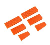 Generic 6 Pcs Tree Wedges Anti-Slip Orange 5.5 8 10 Inch for Tree Cutting Logging Splitting