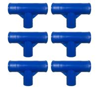 Generic 6-piece Pool Frame Connector Set, T-Connection, Easy to Maintain, Support Fixing, Frame Reinforcement Parts, Suitable, Blue