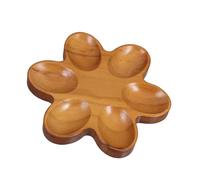 Generic 6 Wooden Egg Tray Egg Tray Eggs Household Eggs Egg Board Storage Desktop Counter Organizing Tray Rack Display Racks Egg Rack Rubber Wood Brown