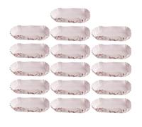 Generic 600pcs Oval Boat-Shaped Paper Cupcake Liners One-time Use Baking Cups White Paper Wrappers for Shopping Malls and Western Restaurants